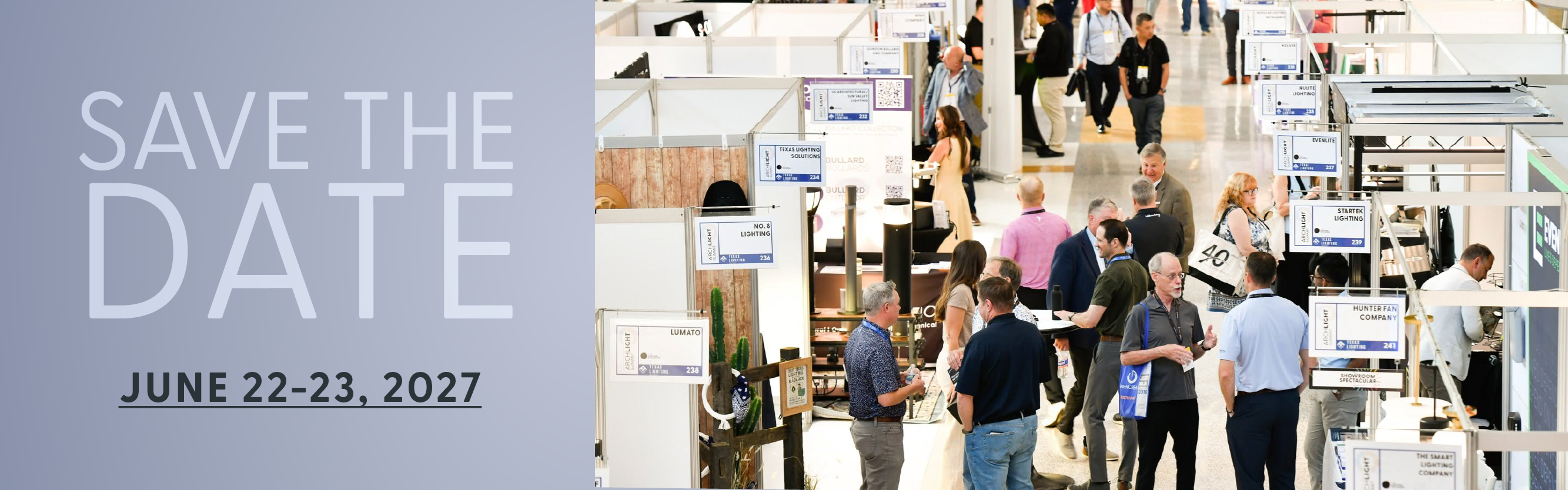 Save the date: ArchLIGHT Summit 2027, June 22–23, 2027, Dallas Market Center